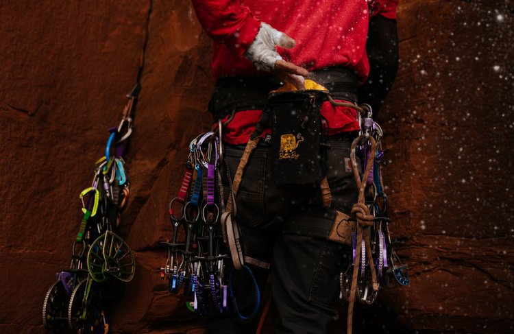 Rock climbing photography