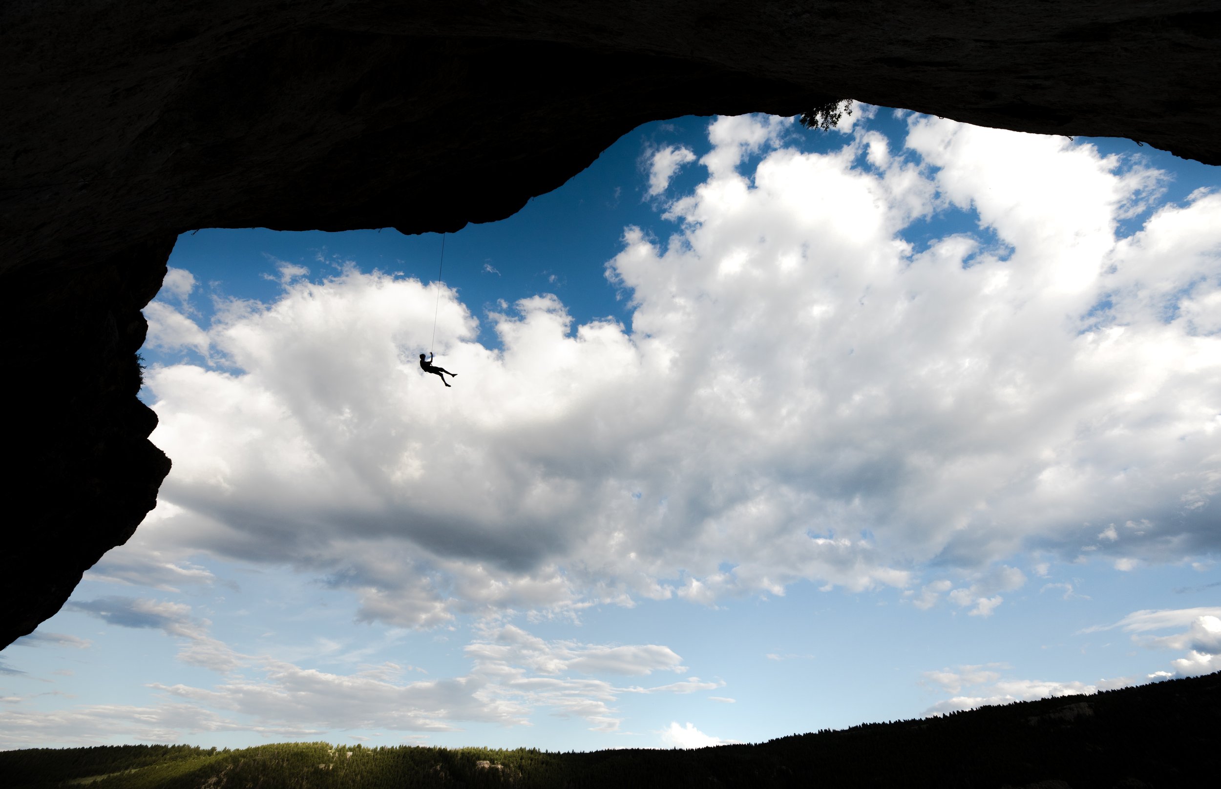 Rock climbing photography