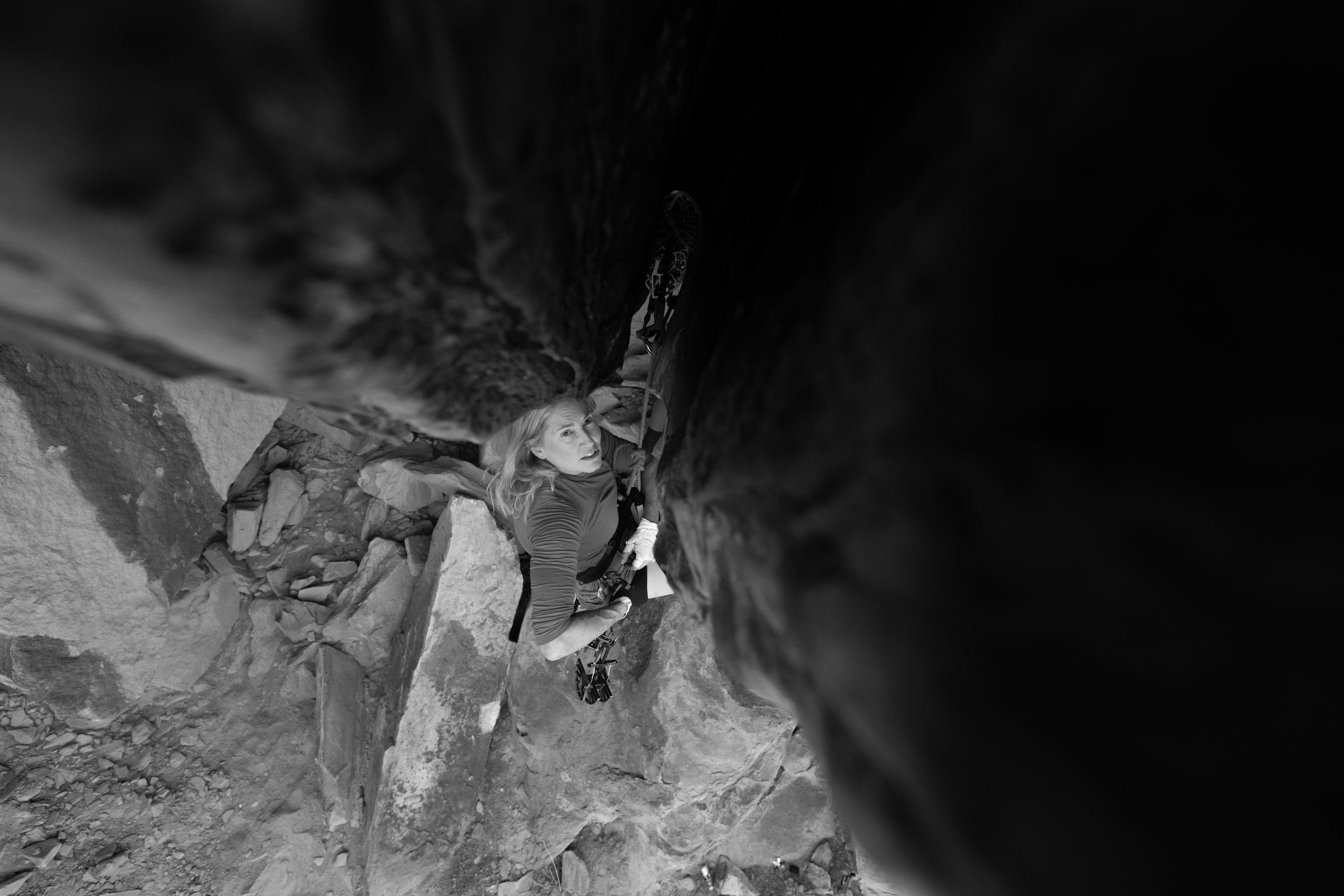 Rock climbing photography