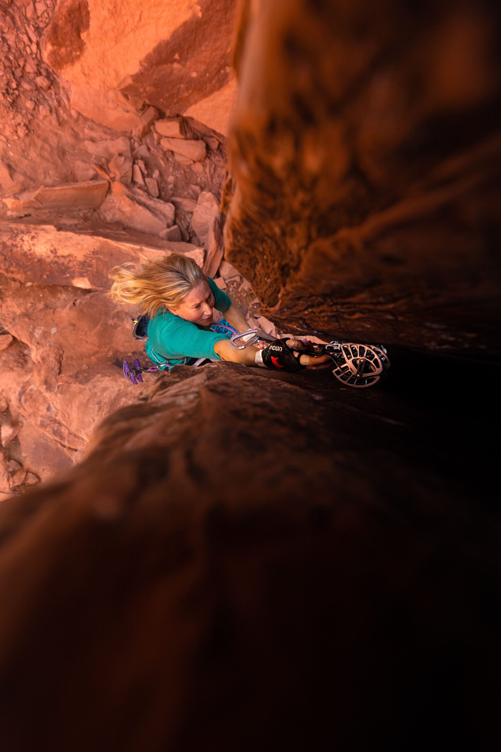Rock climbing photography