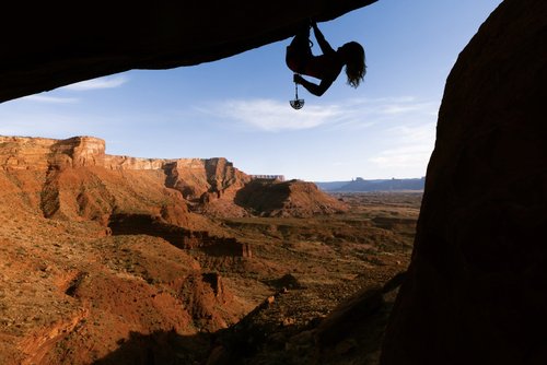 Rock climbing photography