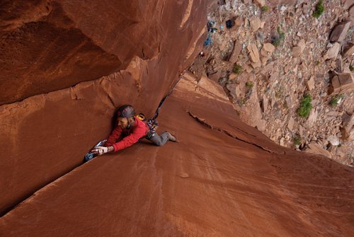 Rock climbing photography