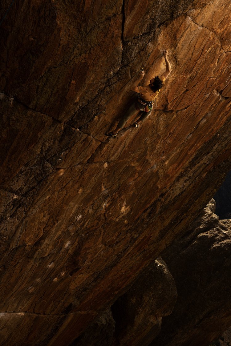 Rock climbing photography