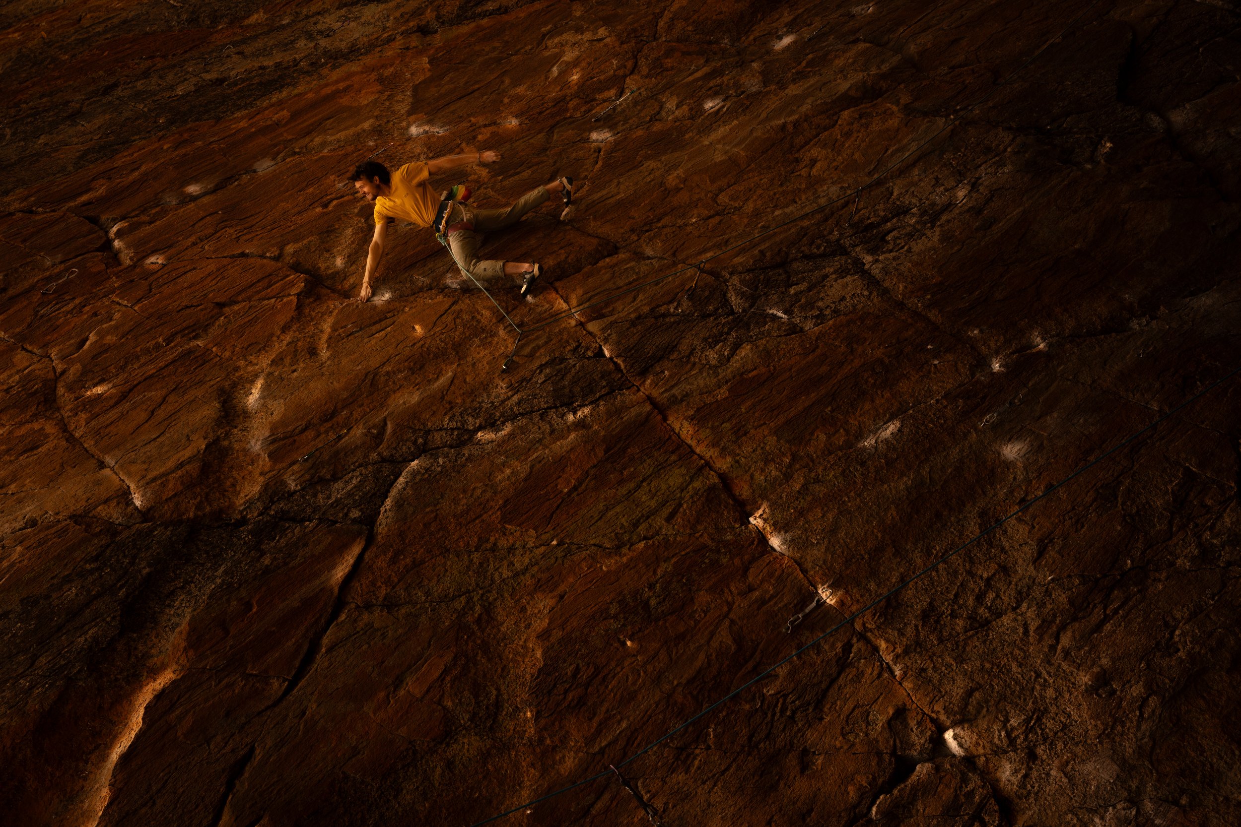 Rock climbing photography
