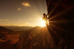 Rock climbing photography