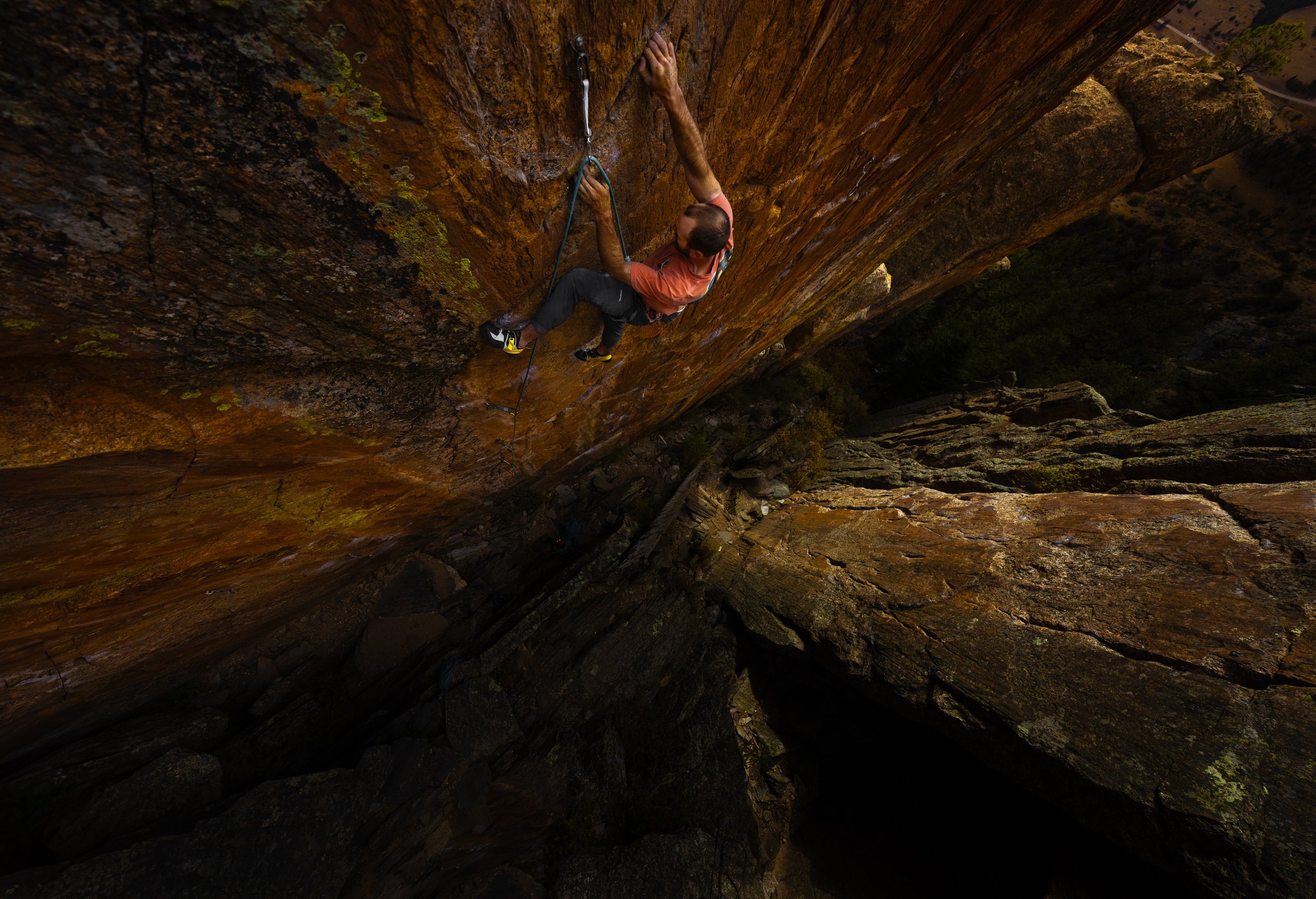 Rock climbing photography