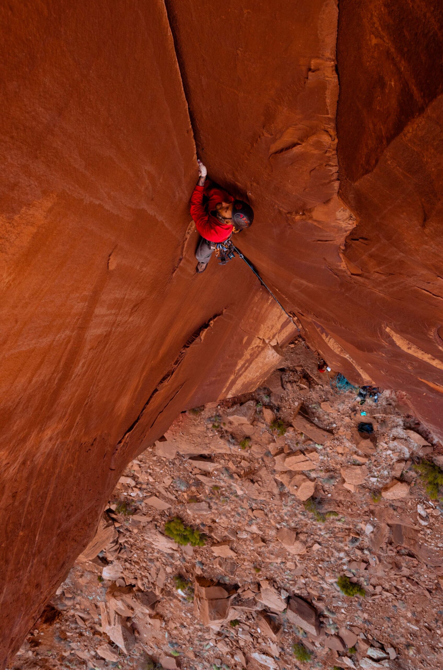 Rock climbing photography