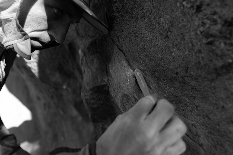 Rock climbing photography