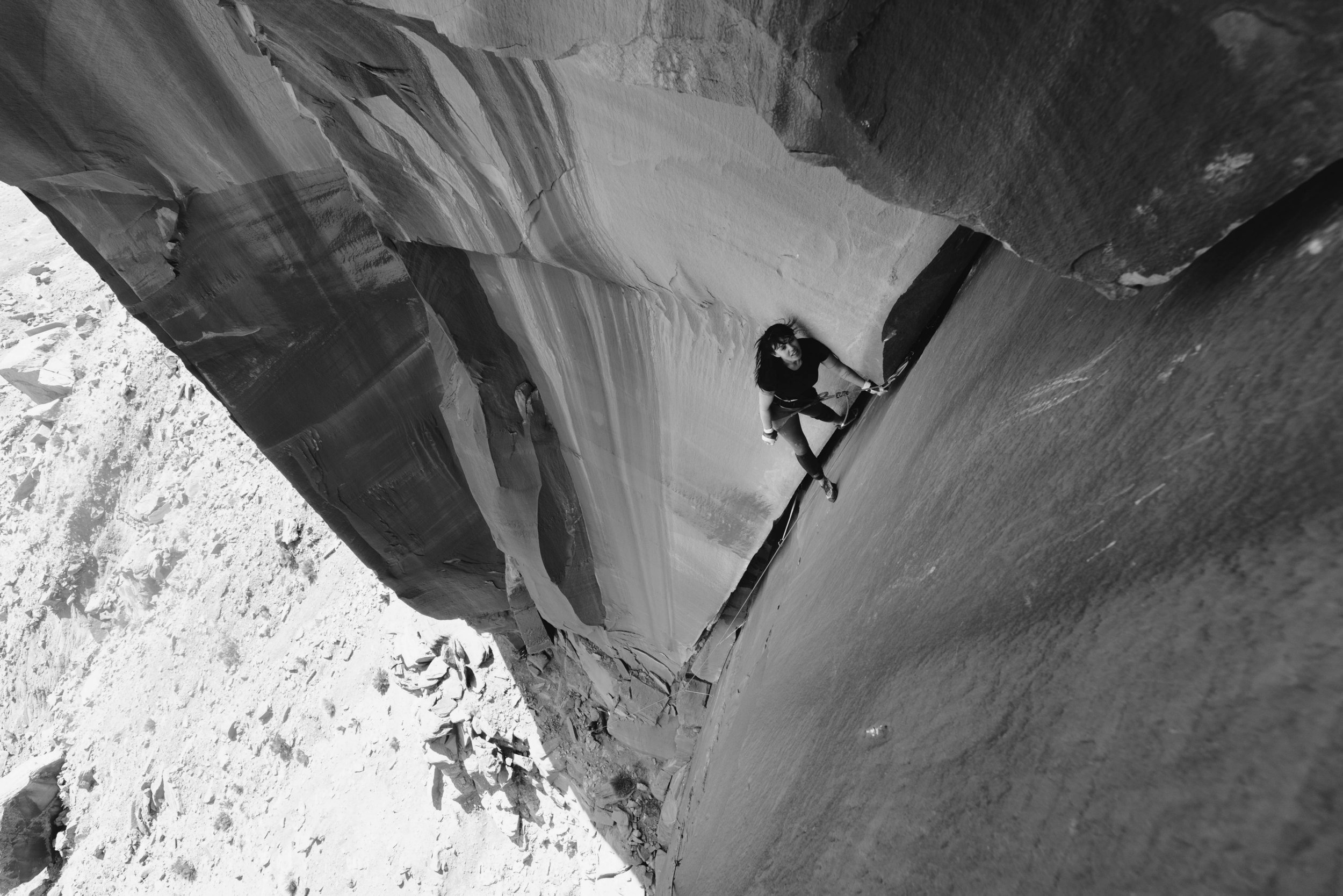 Rock climbing photography